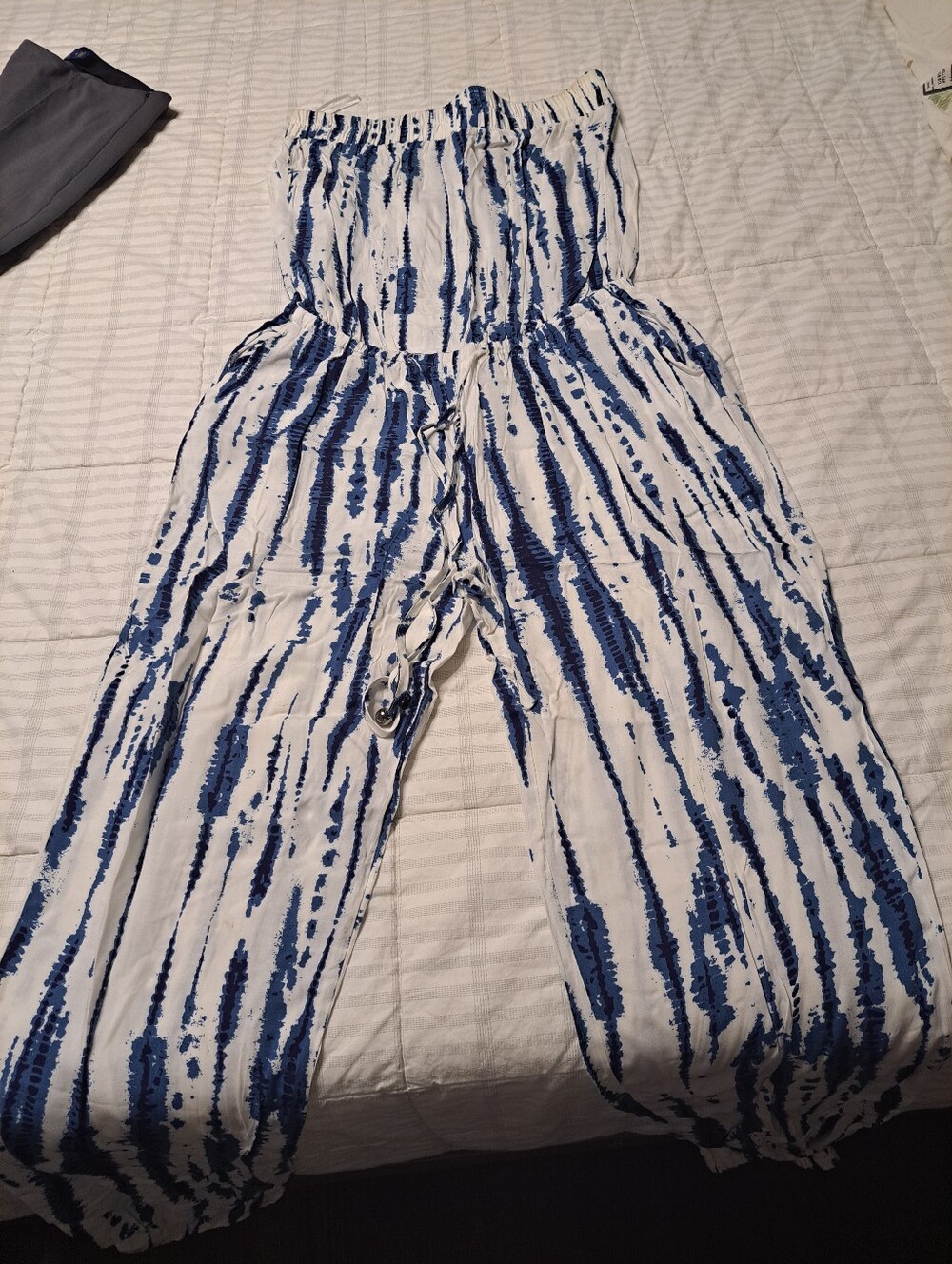 Cotton Tube Top Swim Coverup Romper